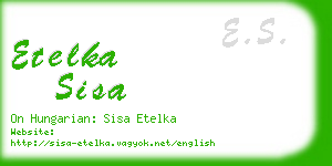 etelka sisa business card